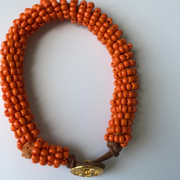 Tory Burch Orange Beaded Bracelet - Picture 3 of 6